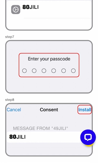 Step 5: Your iPhone will ask you to enter your passcode.
